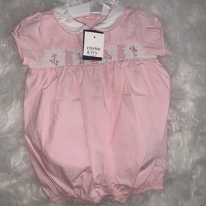 Baby girl pink romper